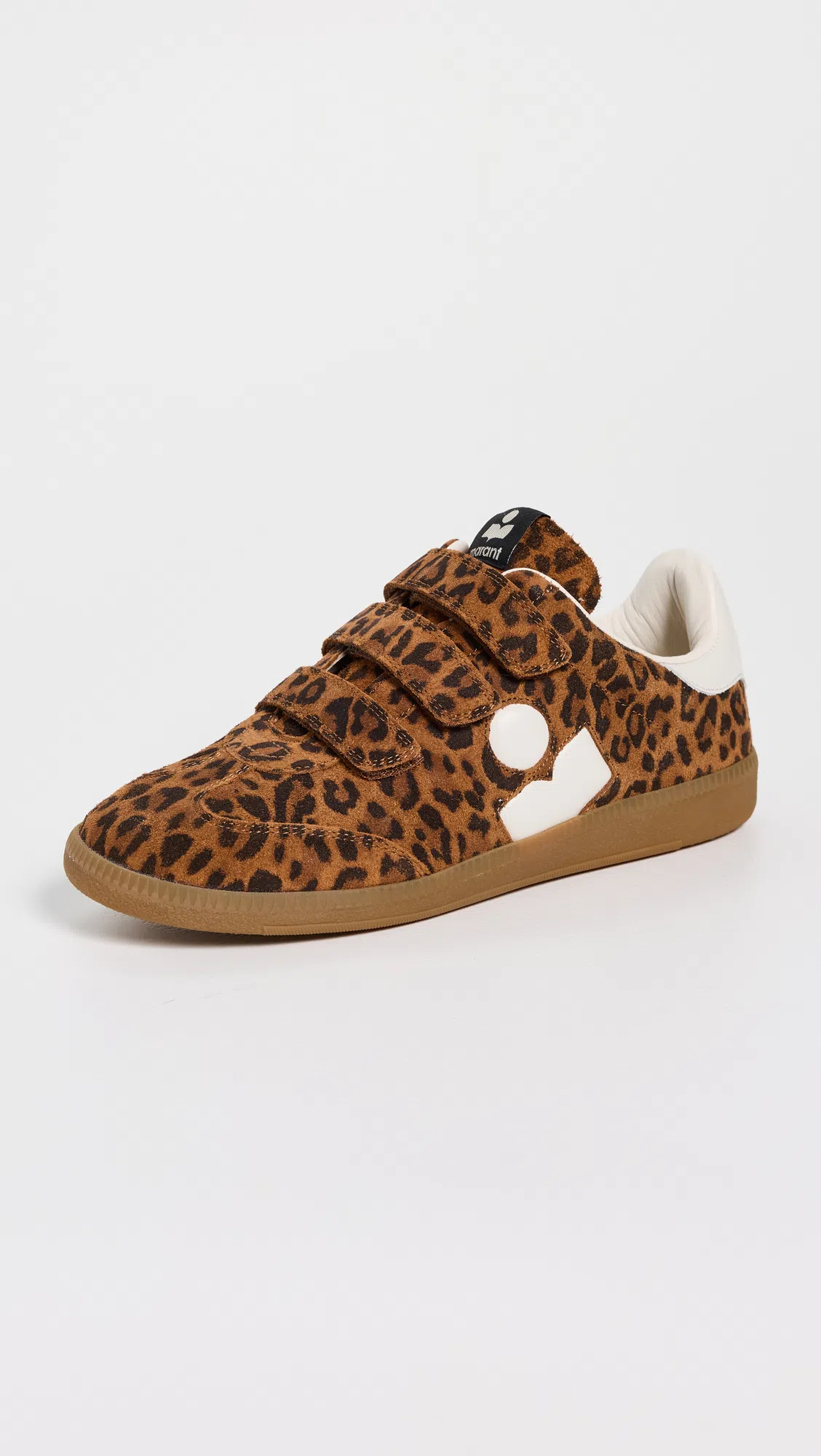 ISABEL MARANT Printed Suede Sneakers In Animal Print