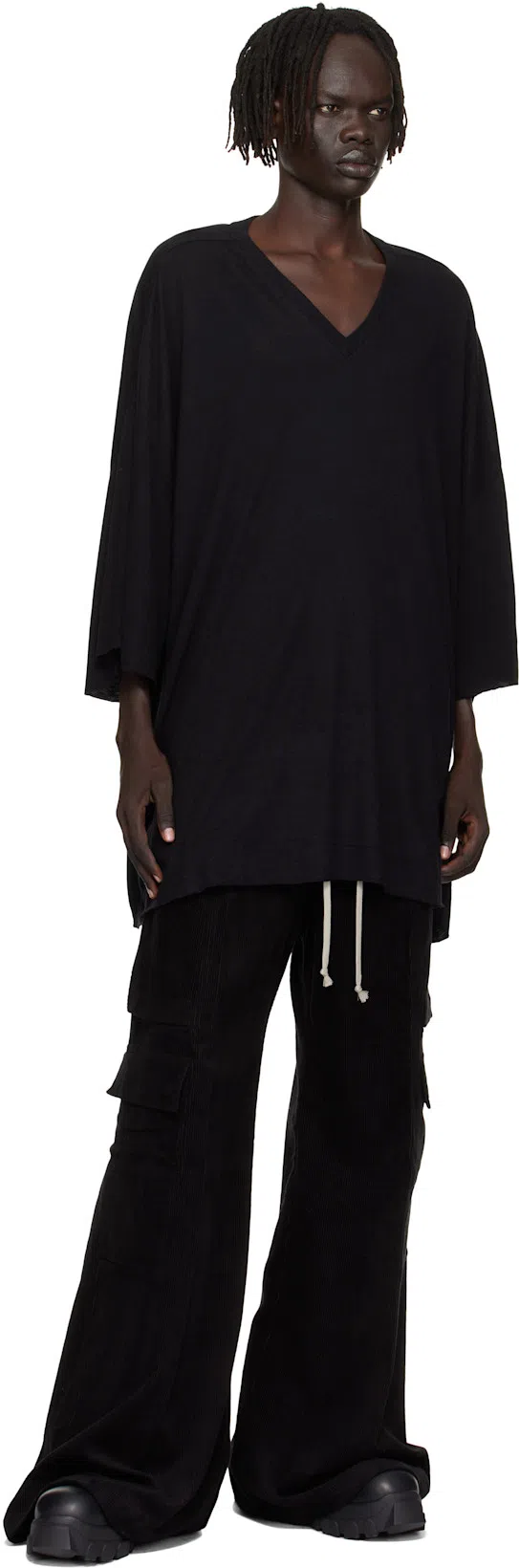 RICK OWENS Beatle Bozo Tractor Boots In Black