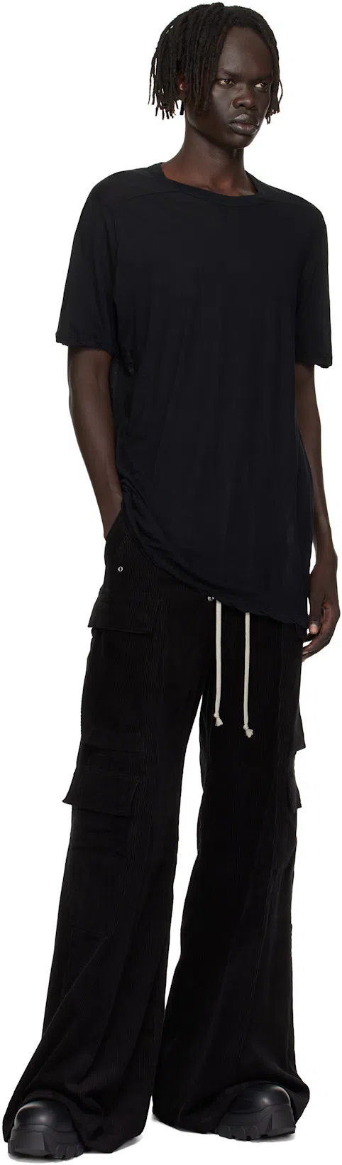 RICK OWENS Beatle Bozo Tractor Boots In Black