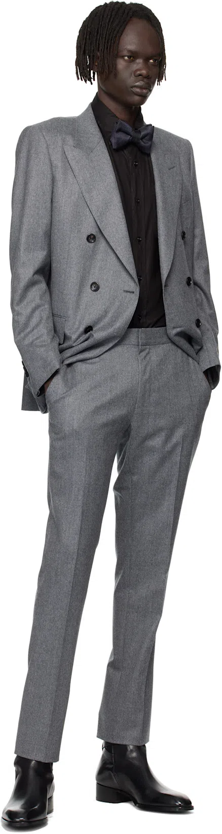 TOM FORD Light Fluid Fine Gabardine Slim Fit Shirt Hso001fmt058 Lb999 In Black