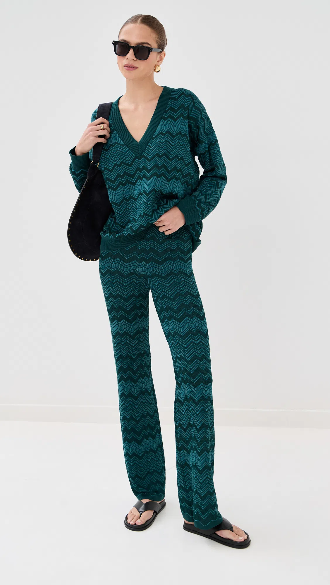 ISABEL MARANT Black Midnight Oskan Soft Zip Shoulder Bag