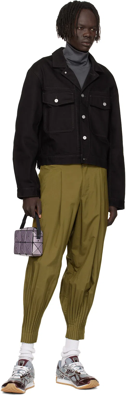 BOTTEGA VENETA Men Fondant And Silver Technical Fabric And Mesh Orbit Sneakers In Multi