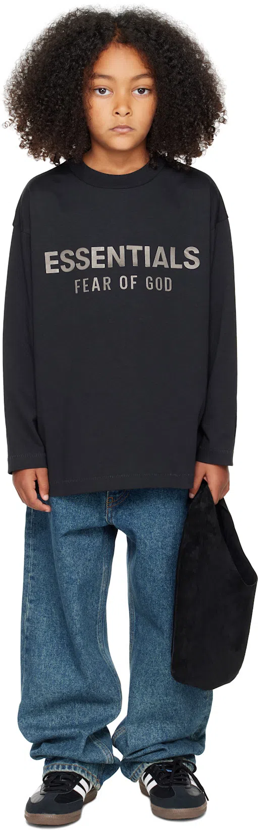 THE ROW Bindle Small Shoulder Bag In Silk Leather In Black