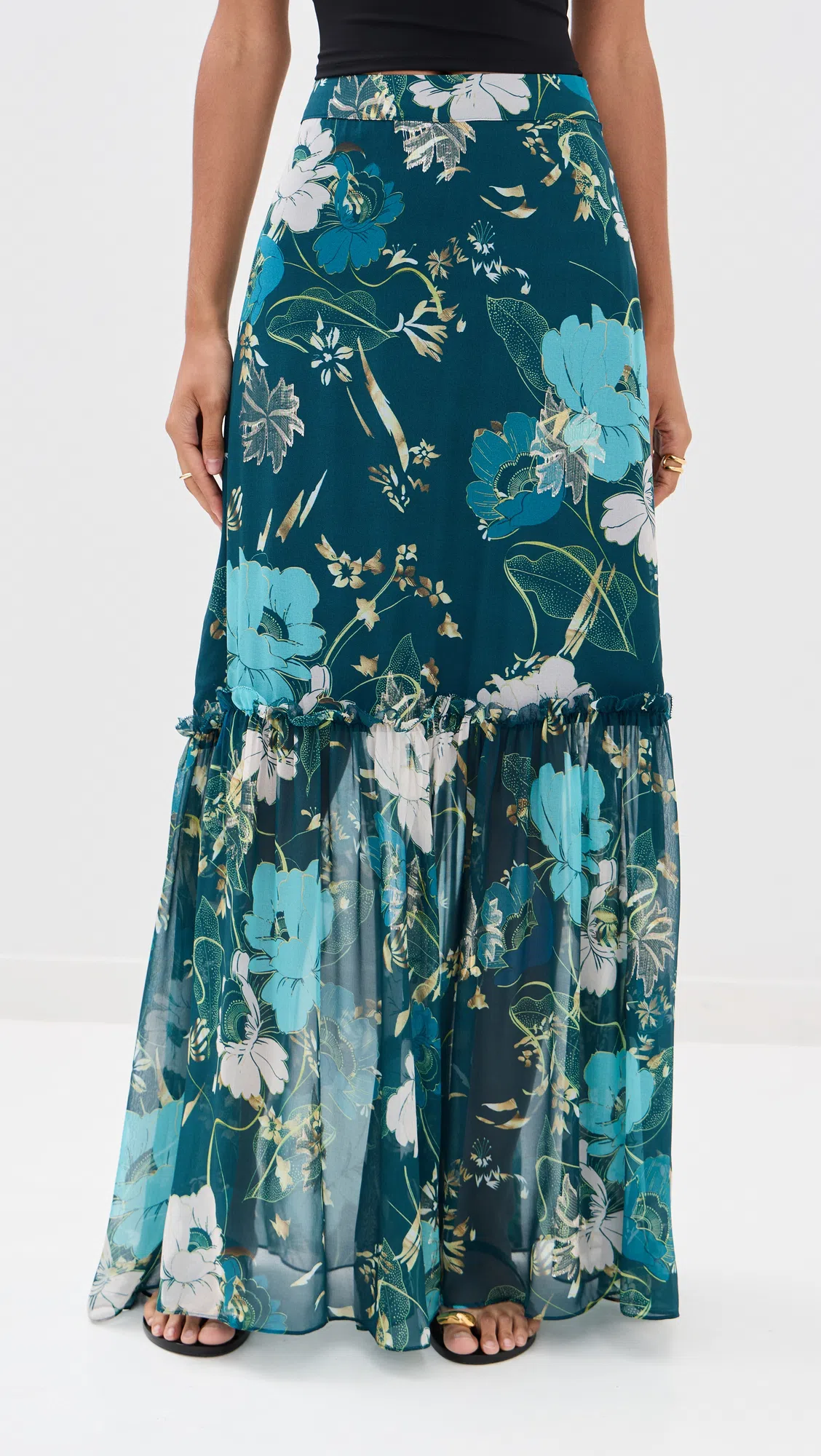 AMANU Kibera Embellished Leather Sandals In Black