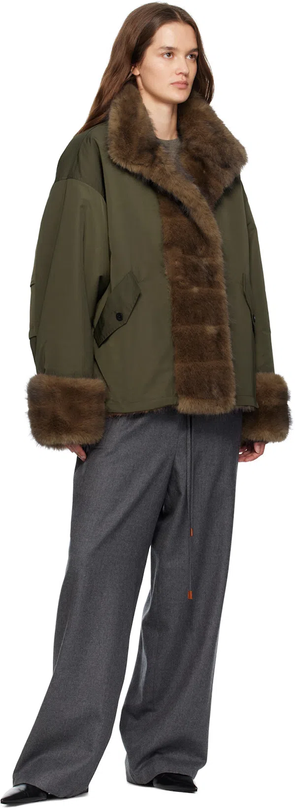 TOTÊME Suede Everyday Ballet Flats In Neutral