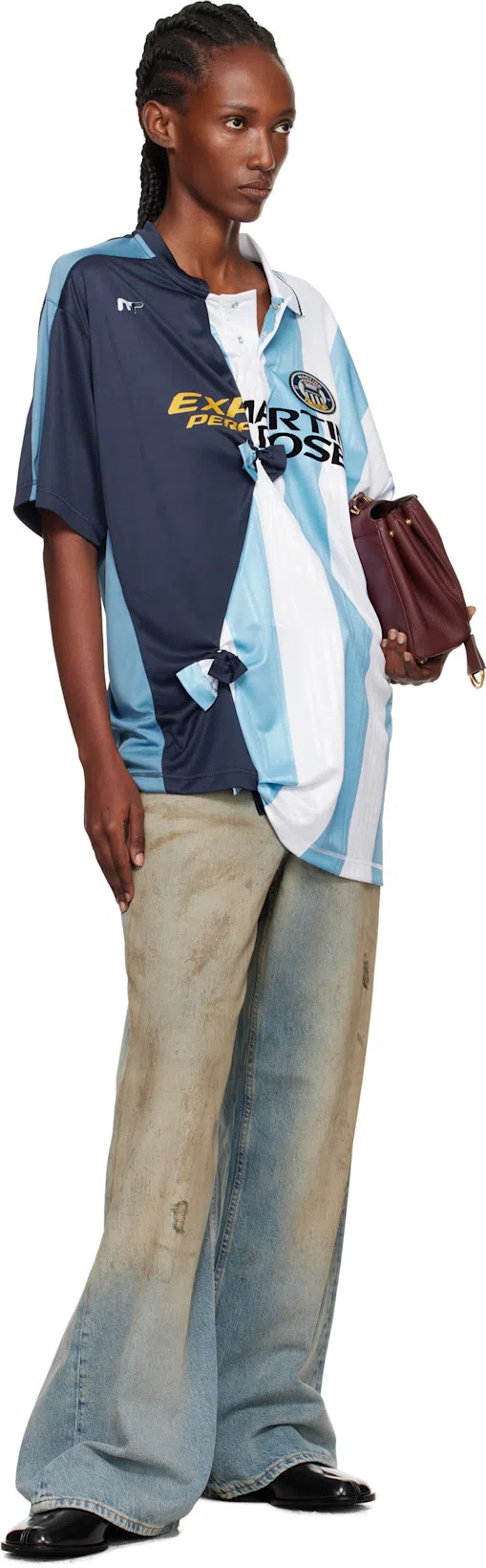 MAISON MARGIELA Woman Black Flats In Gray