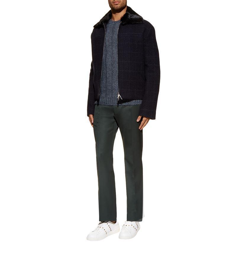 VALENTINO GARAVANI Valentino Rockstud Untitled Leather Sneaker In White