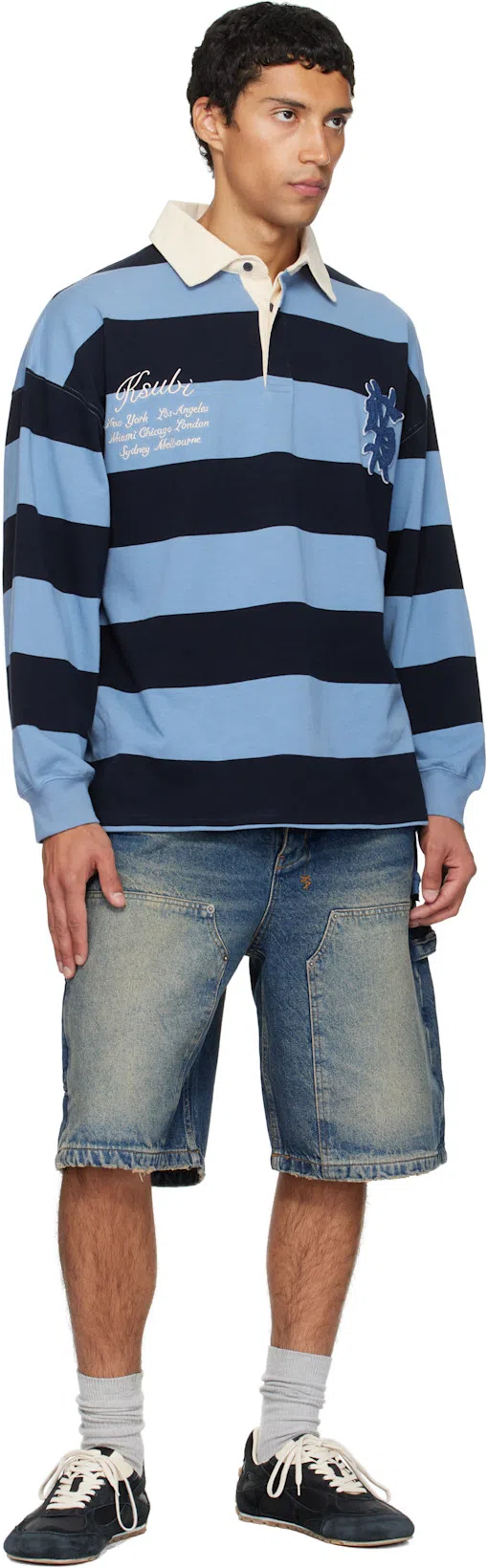 BOTTEGA VENETA Black Suede And Nylon Orbit Flash Sneakers In Blue