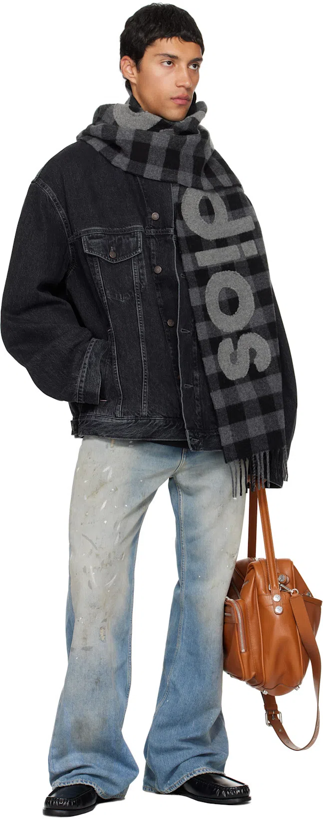 ACNE STUDIOS Robert Vintage Denim Jacket In Black