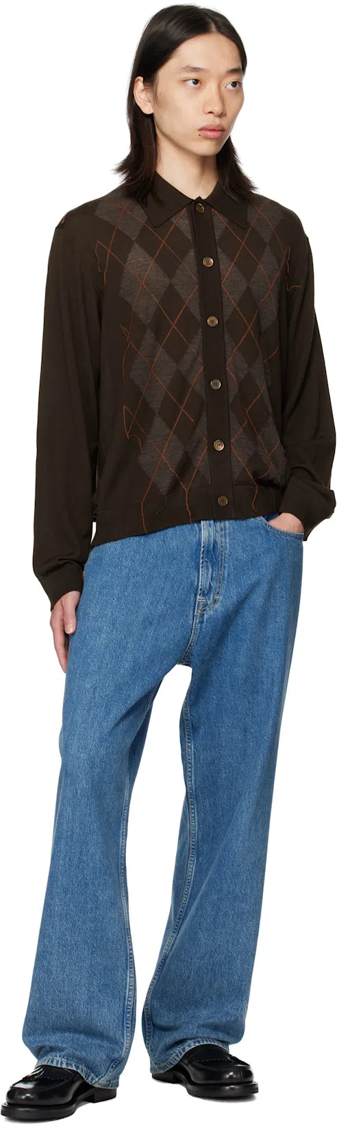 OUR LEGACY Evening Polo In Burgundy