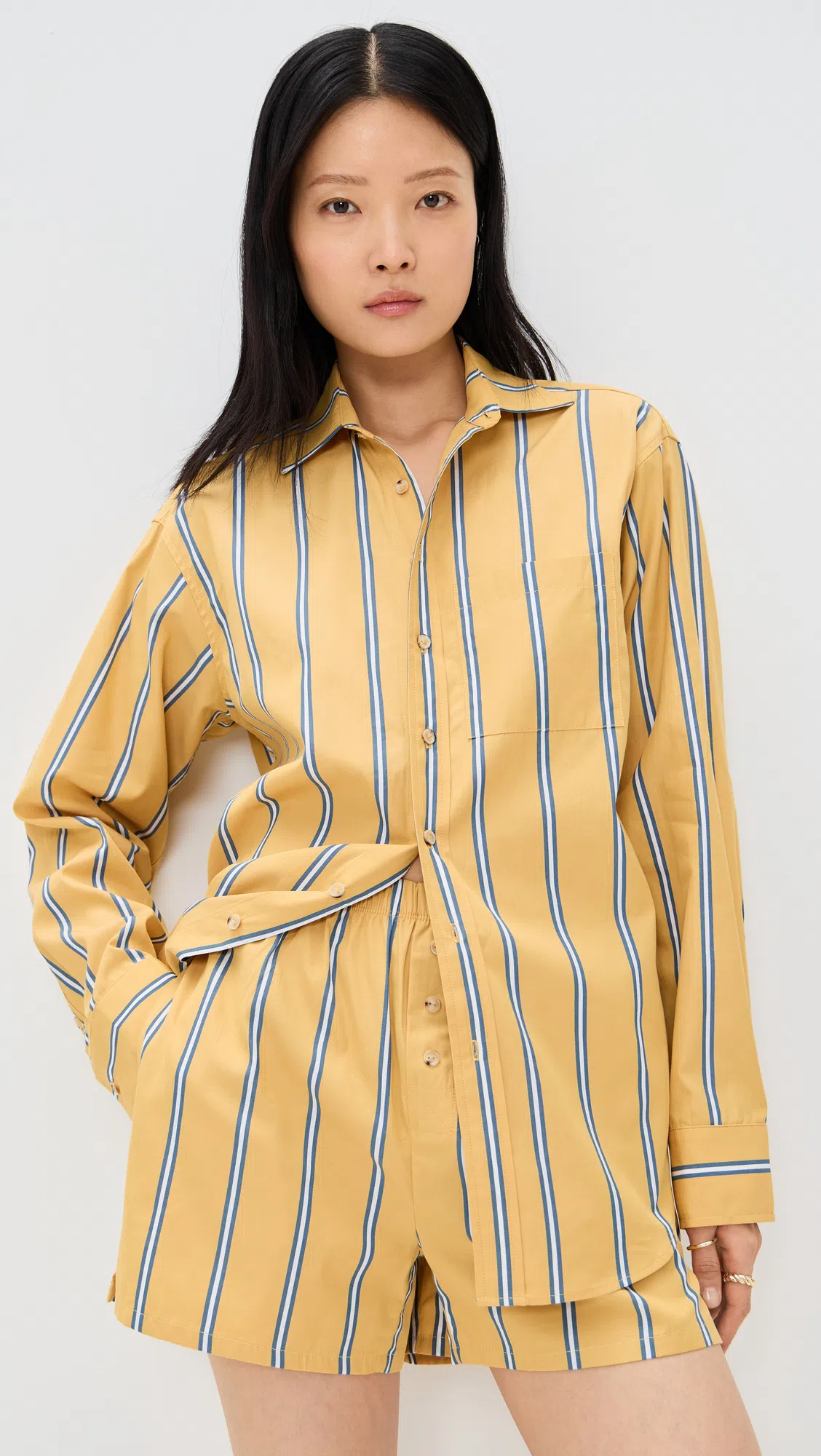 WHITE + WARREN Cashmere Argyle Crewneck Top In Combo In Black