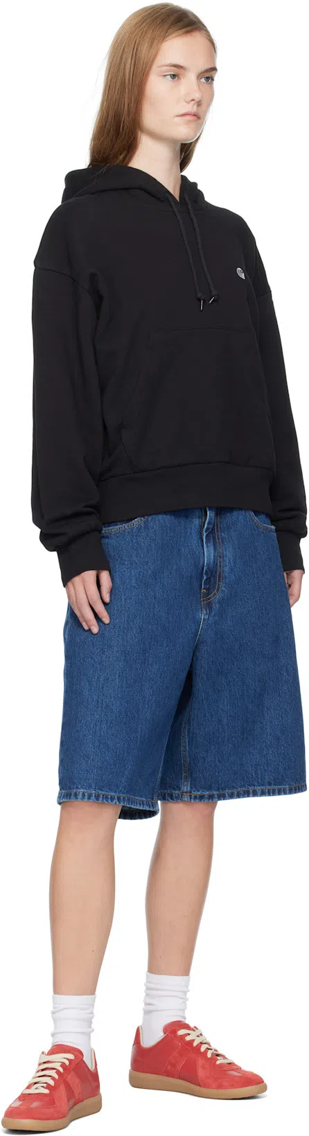 MAISON MARGIELA Replica Leather And Suede Sneakers In Red