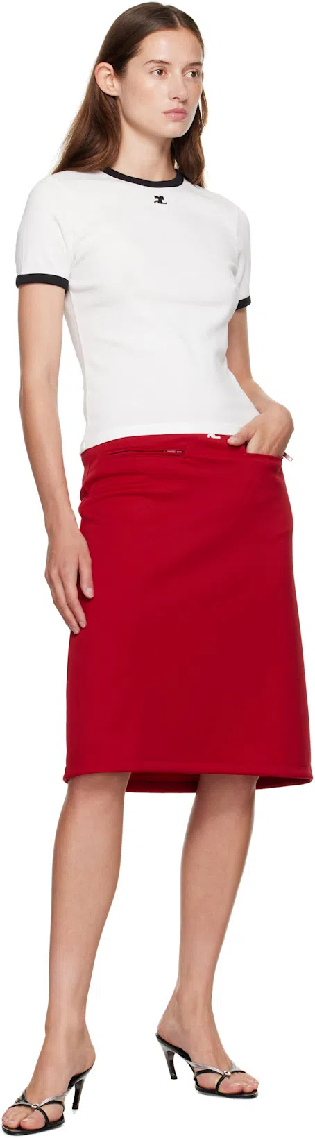 COURRÈGES Courreges T-shirt Woman In White