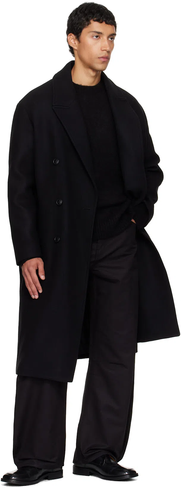 LEMAIRE Boxy Short Sleeves T-shirt Men In Black