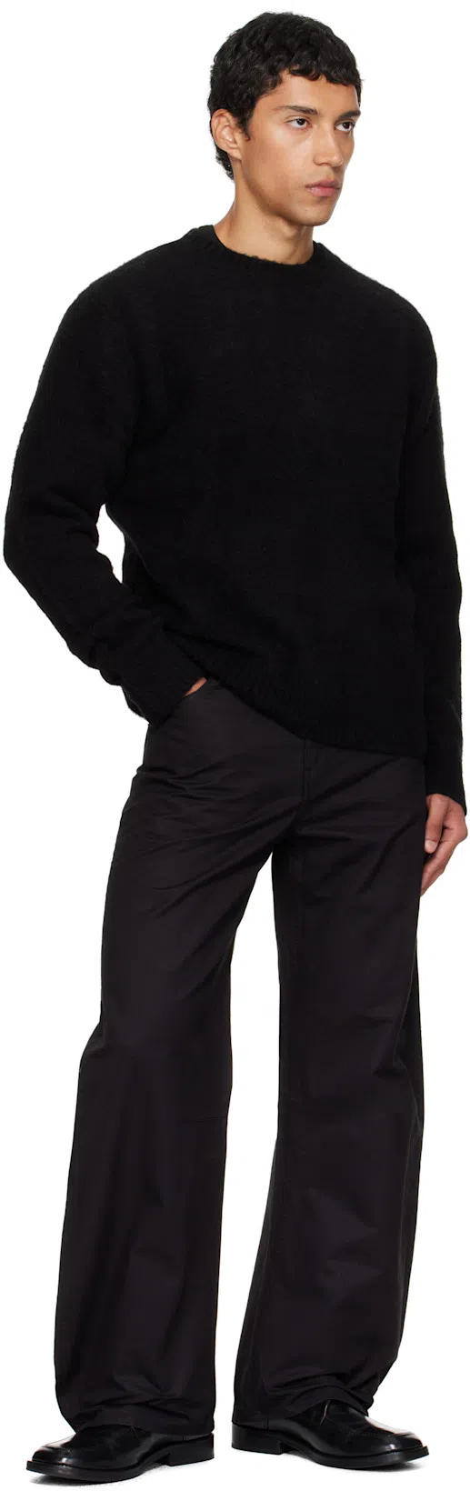 LEMAIRE Boxy Short Sleeves T-shirt Men In Black