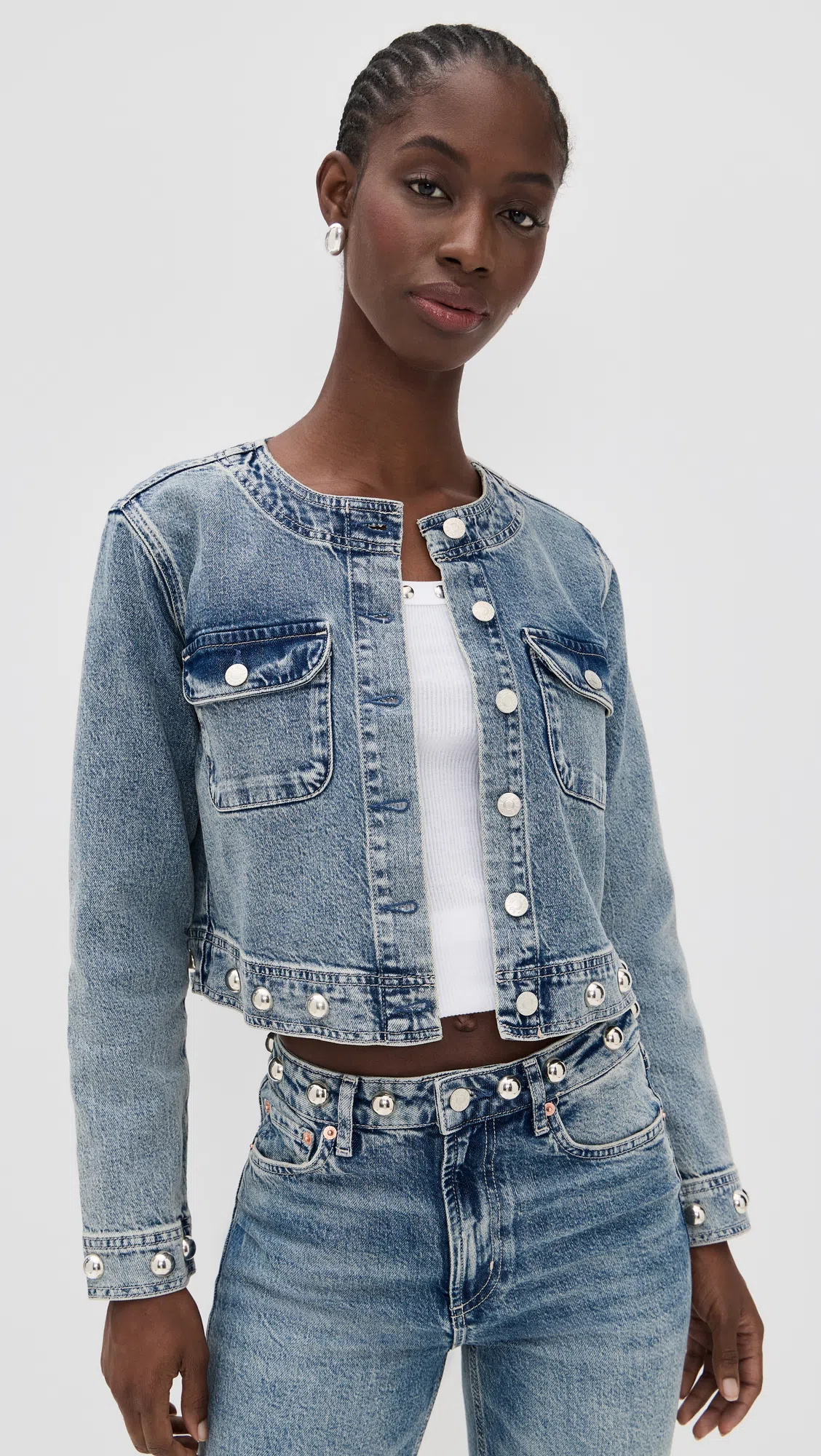 RAILS Capistrano Jacket Desert Sky Studded In Blue