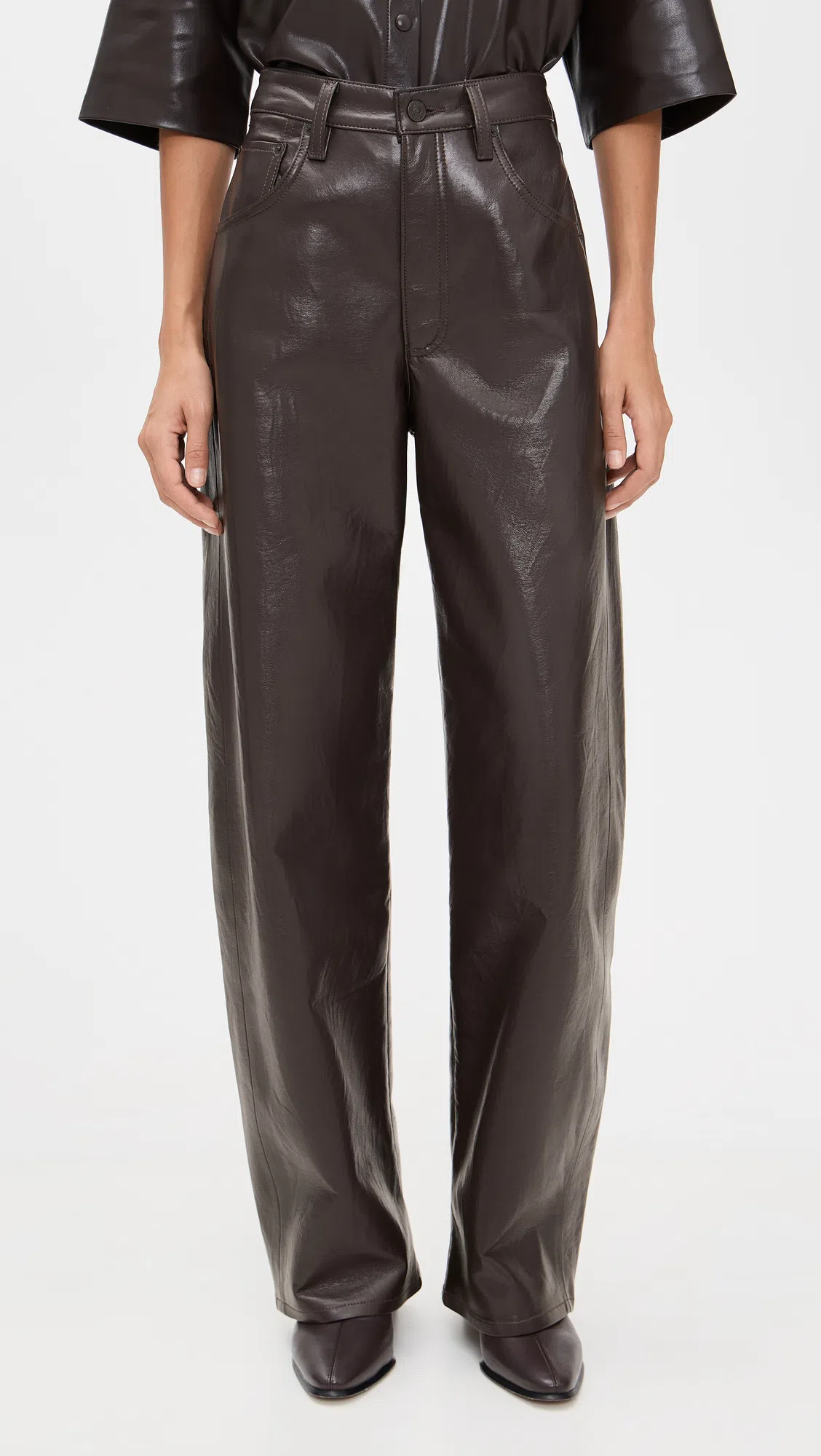 AEYDE Woman Ankle Boots Black Size 6 Leather