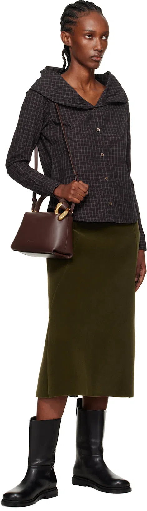 JW ANDERSON J. W. Anderson "corner" Small Shoulder Bag – Brown