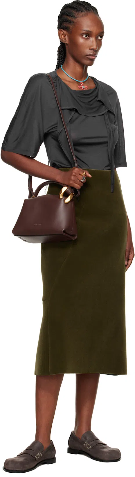 JW ANDERSON J. W. Anderson "corner" Small Shoulder Bag – Brown