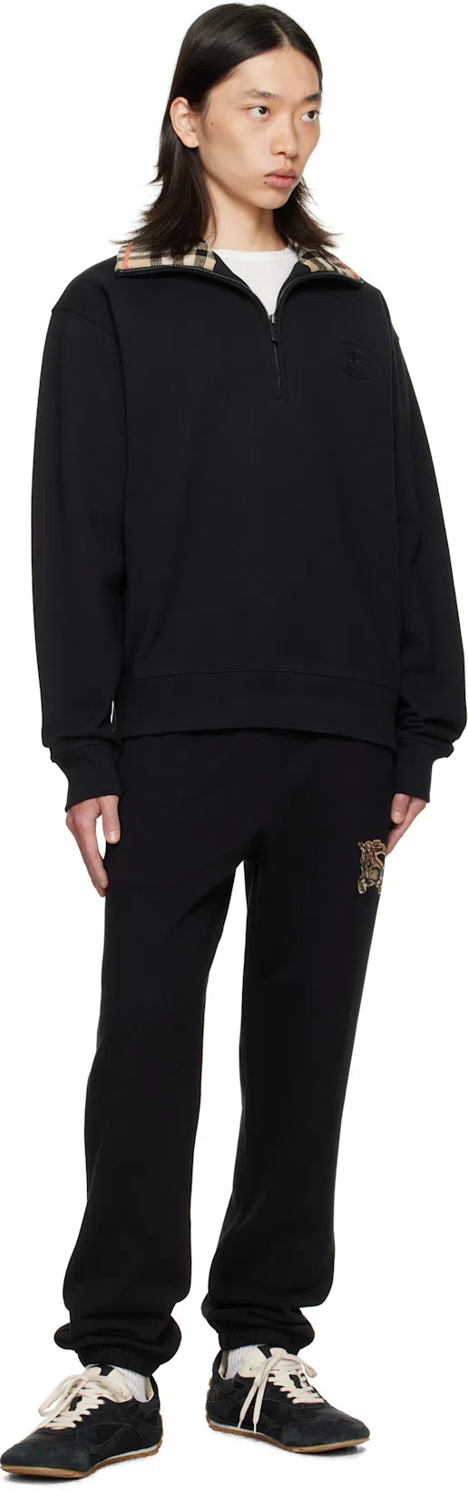 BOTTEGA VENETA Black Suede And Nylon Orbit Flash Sneakers In Blue