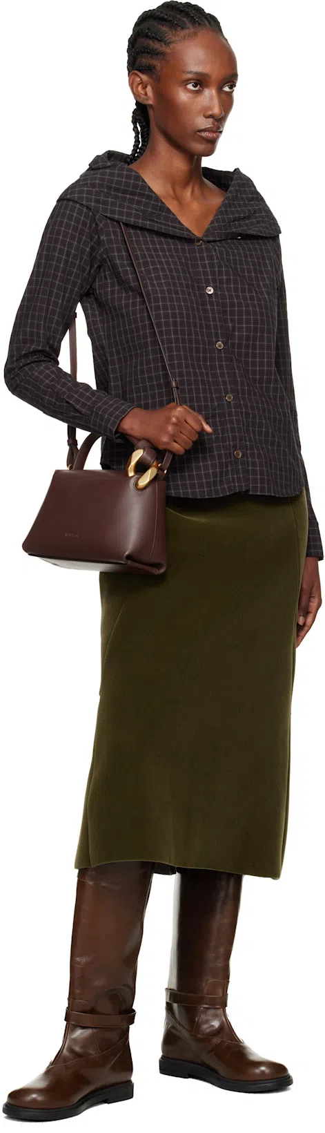 JW ANDERSON J. W. Anderson "corner" Small Shoulder Bag – Brown