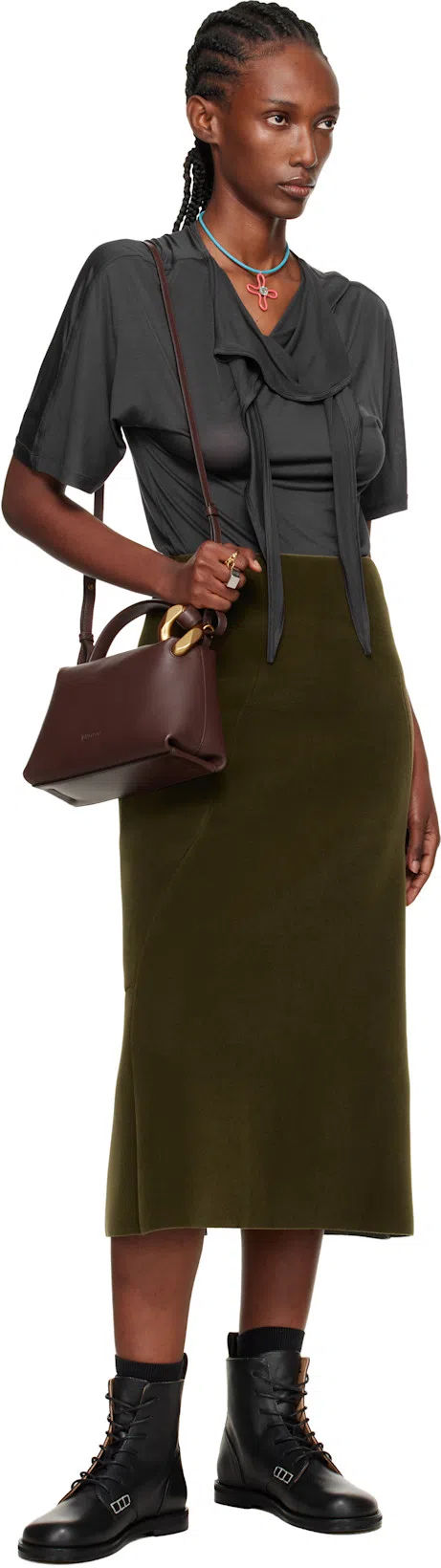 JW ANDERSON J. W. Anderson "corner" Small Shoulder Bag – Brown