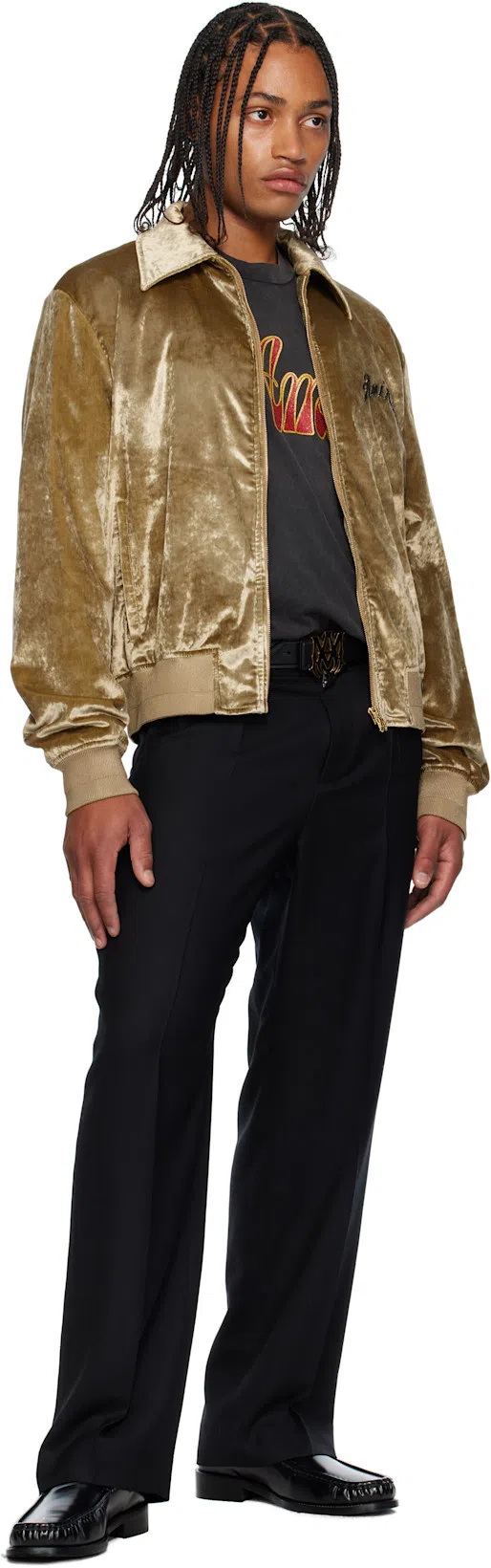 AMIRI Core Logo Adjustable Belt In Black