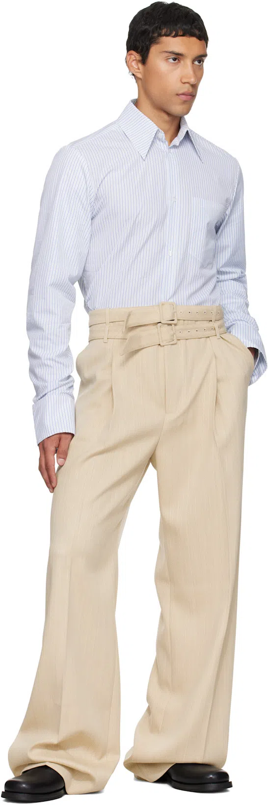 OUR LEGACY Camion Leather Mule With Buckle In Black