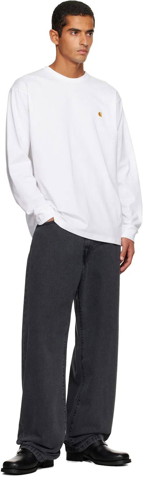 CARHARTT L/s Chase T-shirt In White