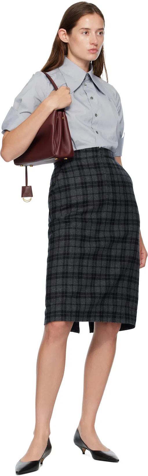 THE ROW Liisa Distressed Kitten-heel Pumps In Black