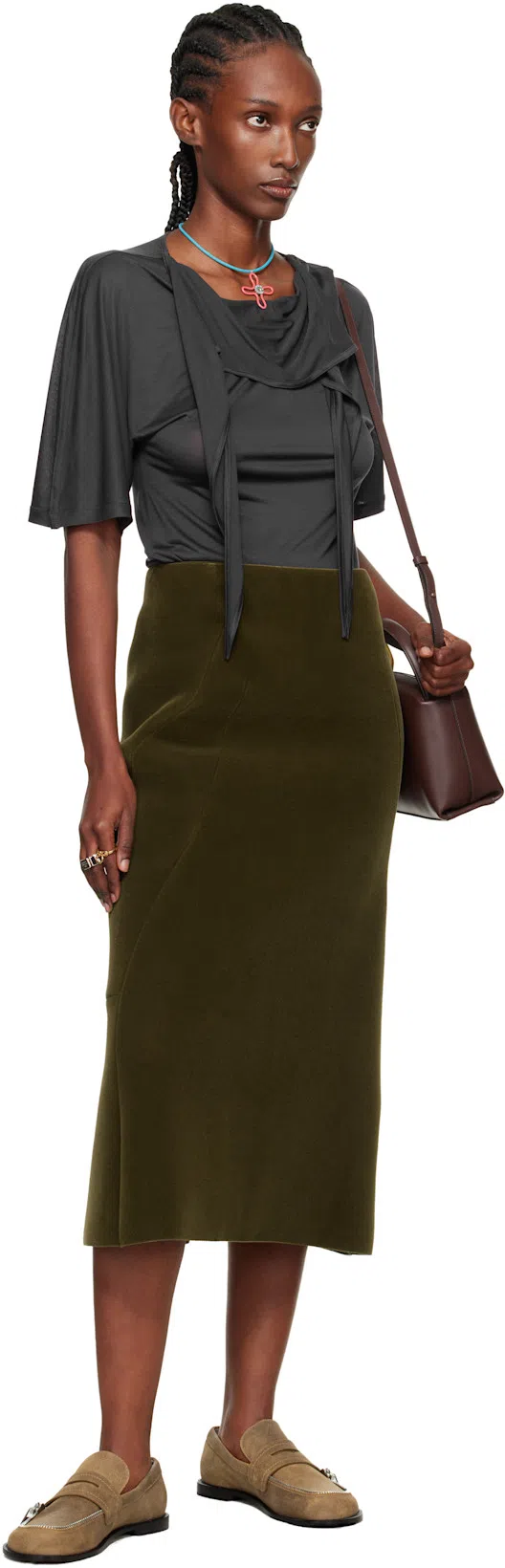 JW ANDERSON J. W. Anderson "corner" Small Shoulder Bag – Brown