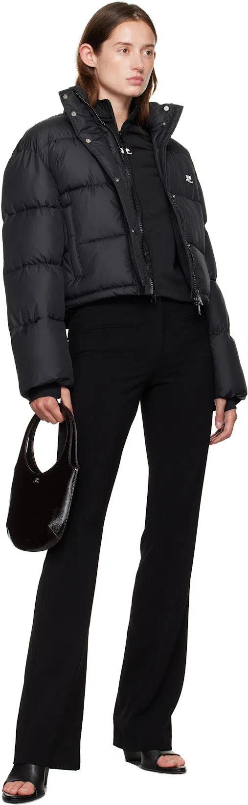 COURRÈGES Interlock Zipped Top In Black