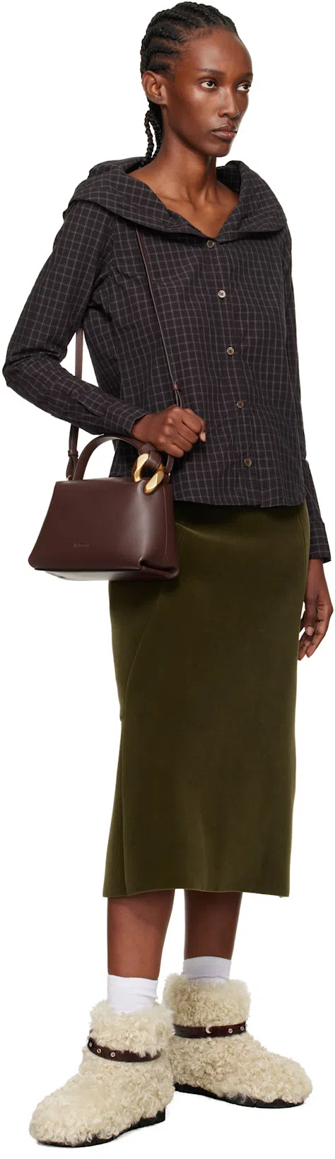 JW ANDERSON J. W. Anderson "corner" Small Shoulder Bag – Brown