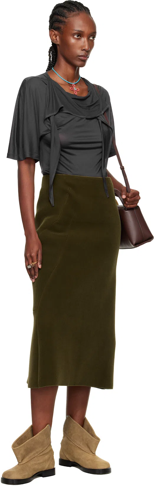 JW ANDERSON J. W. Anderson "corner" Small Shoulder Bag – Brown