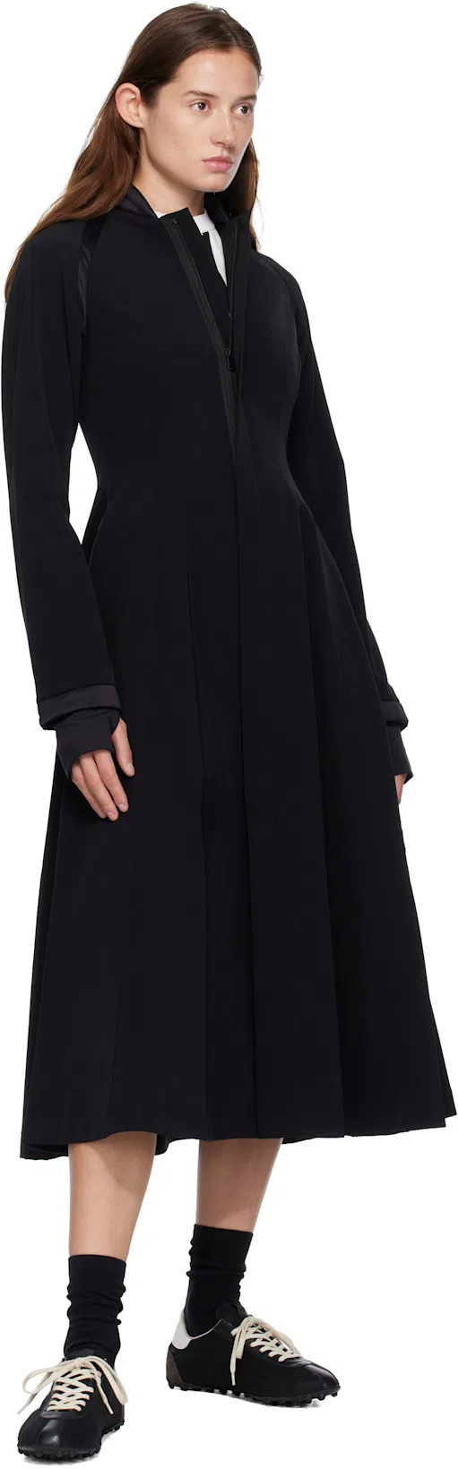 MAISON MARGIELA Sprinter Leather And Suede-trimmed Twill Sneakers In Black