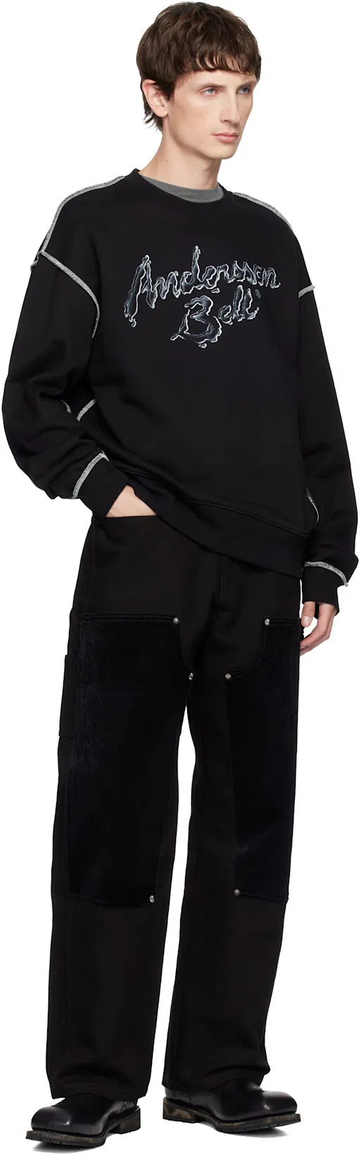 OUR LEGACY Mens Worn Black Boxy Short-sleeve Cotton-jersey T-shirt In Gray