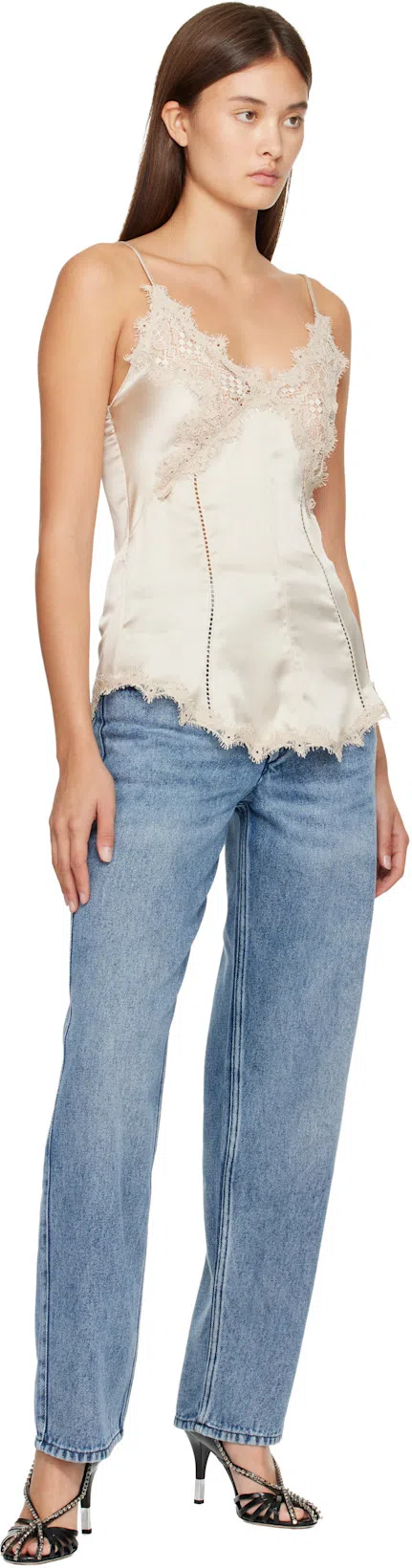 CHLOÉ Leonie Crystal-embellished Leather Pumps In Black