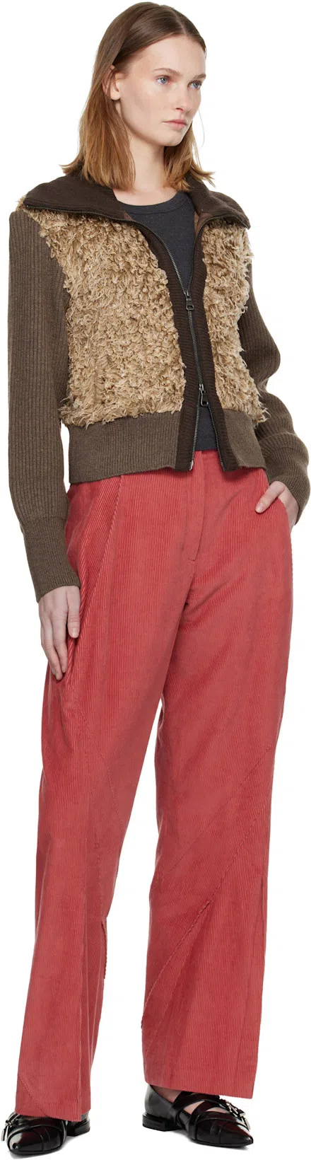 TOTÊME Gray Curved Rib Tank Top In Charcoal Melange 019