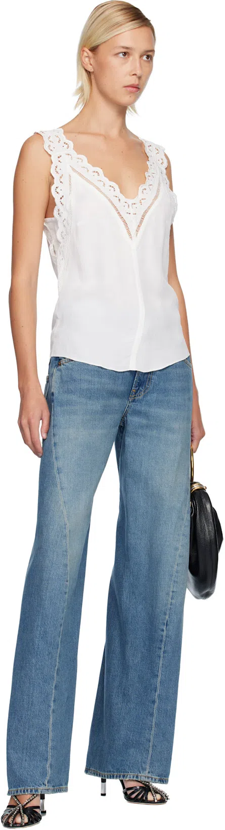 CHLOÉ Leonie Crystal-embellished Leather Pumps In Black