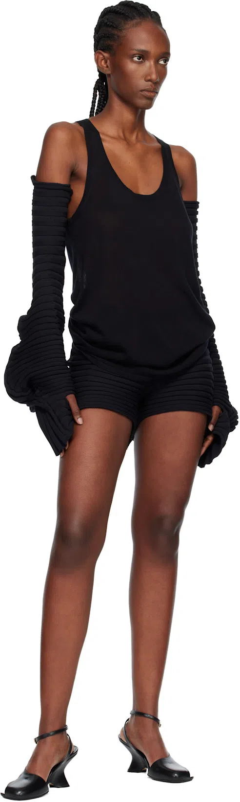 BOTTEGA VENETA Black Micro Wallace Bag