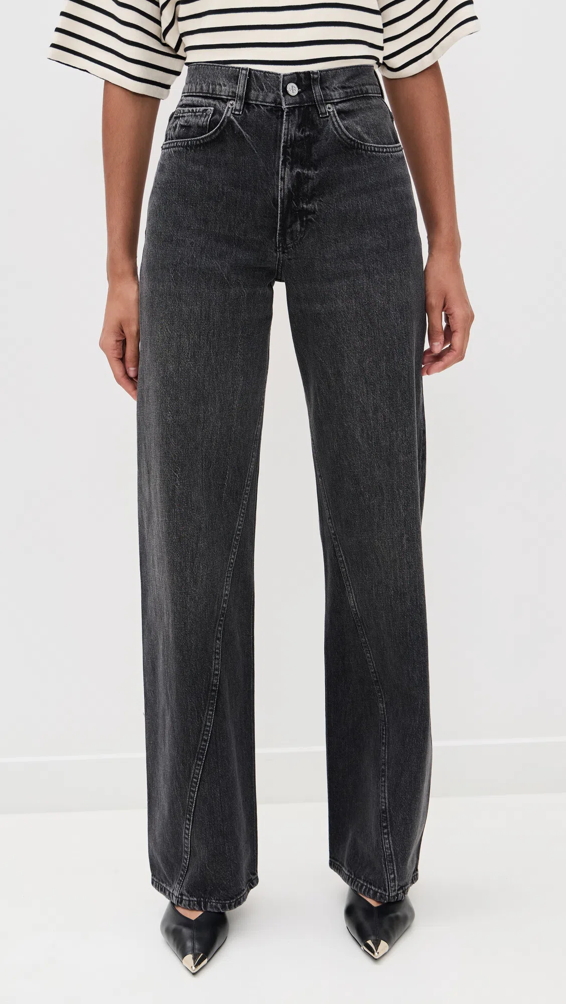 TORY BURCH Small Leather Hobo Bag With Adjustable Strap In Black