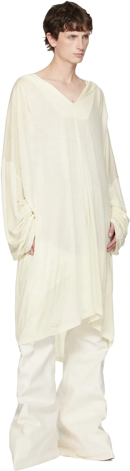 RICK OWENS Off-white Concordians Taco Kiss Boots