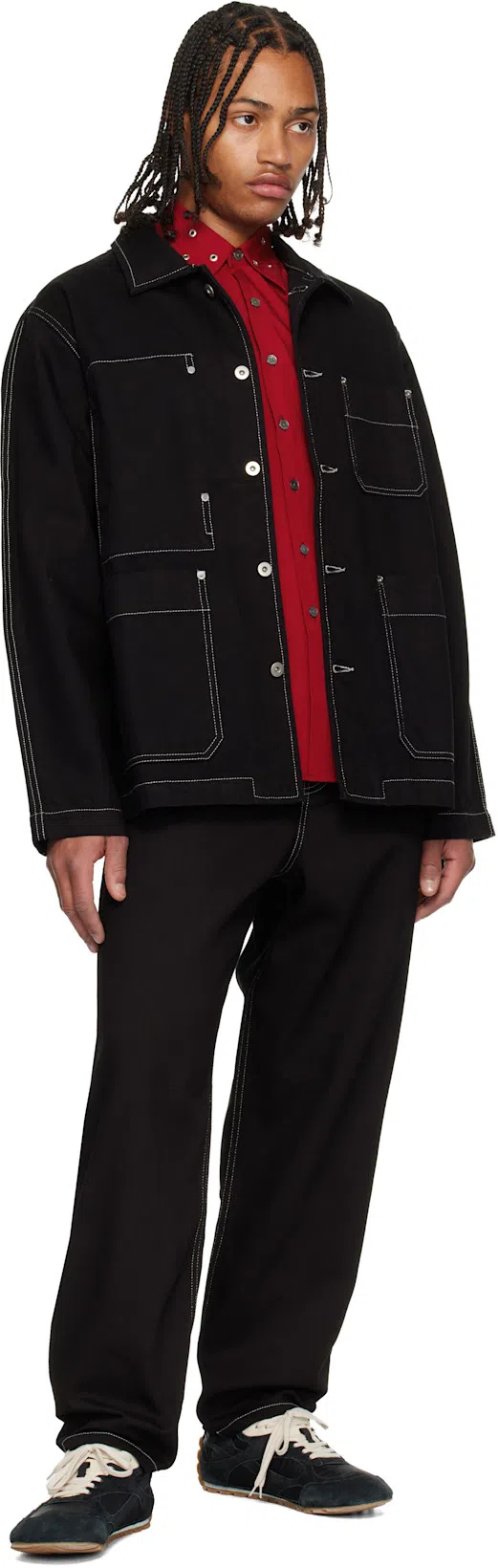 BOTTEGA VENETA Black Suede And Nylon Orbit Flash Sneakers In Blue