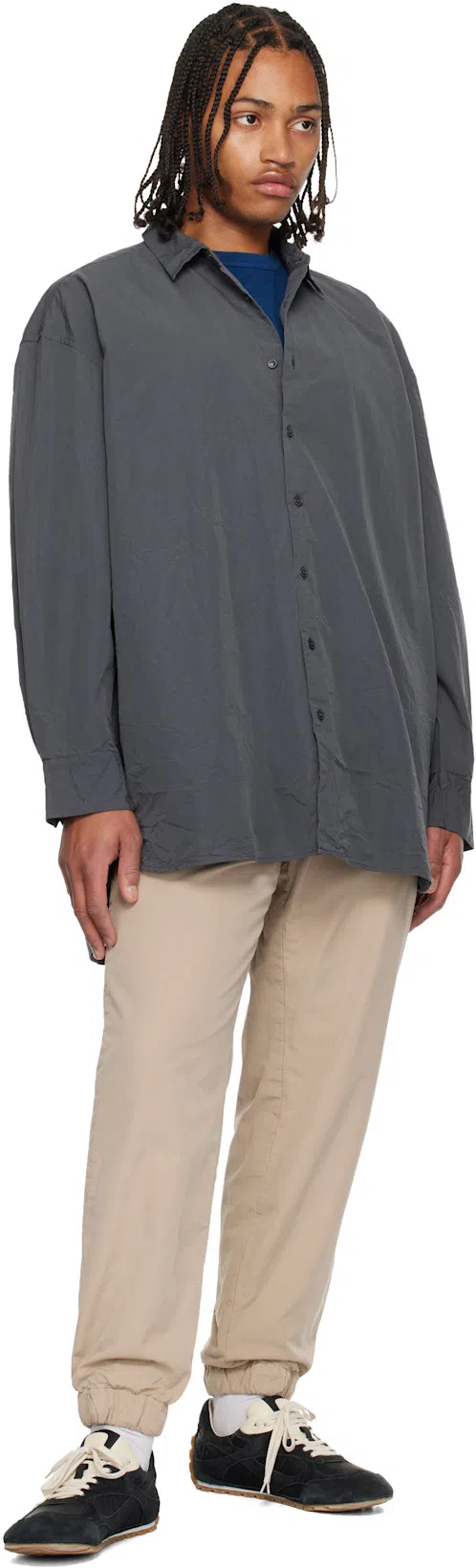 BOTTEGA VENETA Black Suede And Nylon Orbit Flash Sneakers In Blue