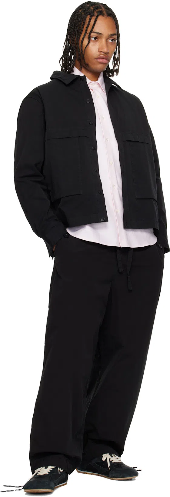 BOTTEGA VENETA Black Suede And Nylon Orbit Flash Sneakers In Blue