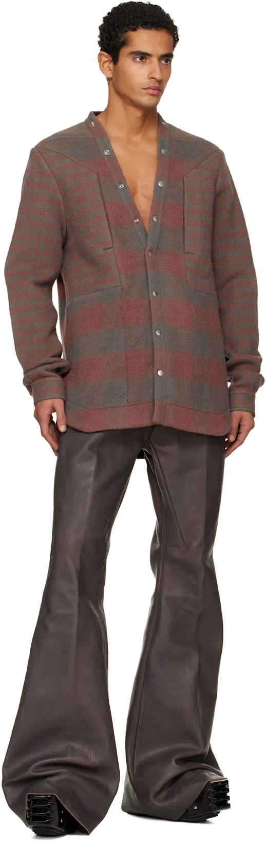 RICK OWENS Black Hollywood Grilled Wedge Beatle Chelsea Boots In 09 Black