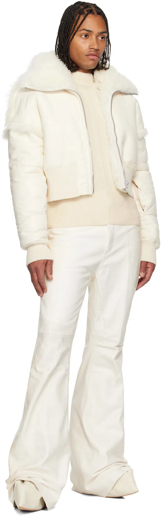 RICK OWENS Off-white Concordians Taco Kiss Boots