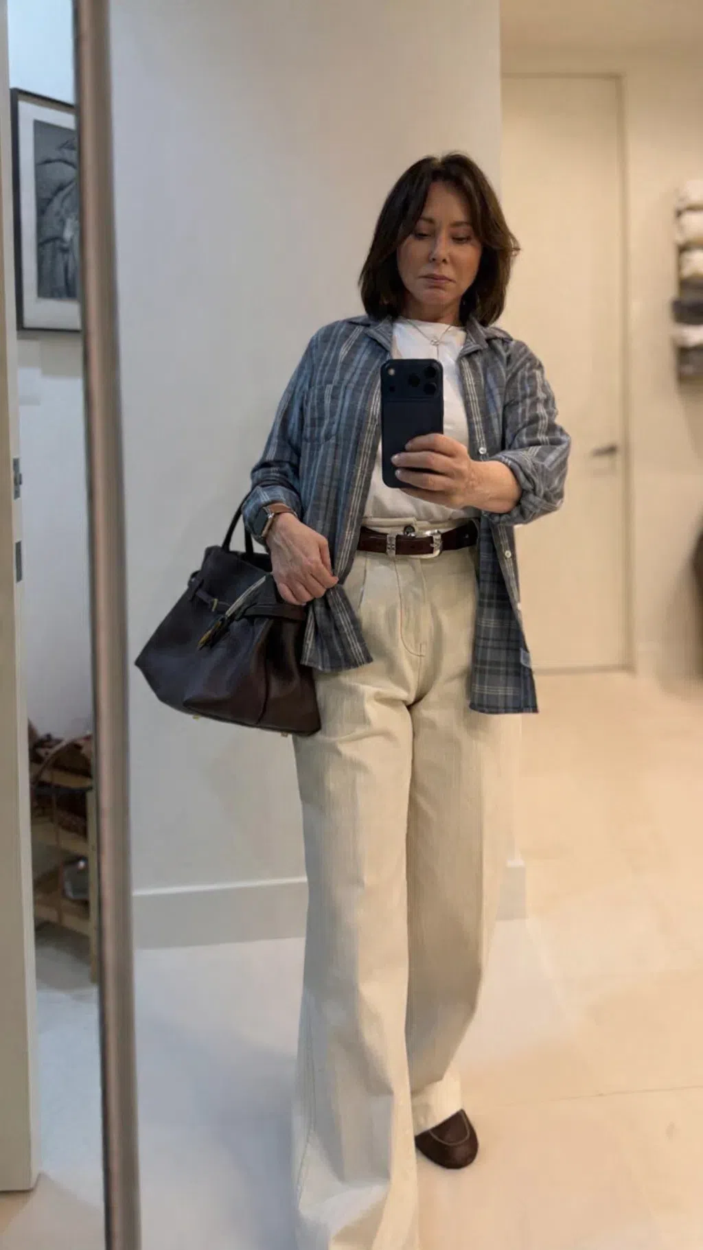 MIU MIU Burnt Brown Moccasin In Vintage Effect Leather