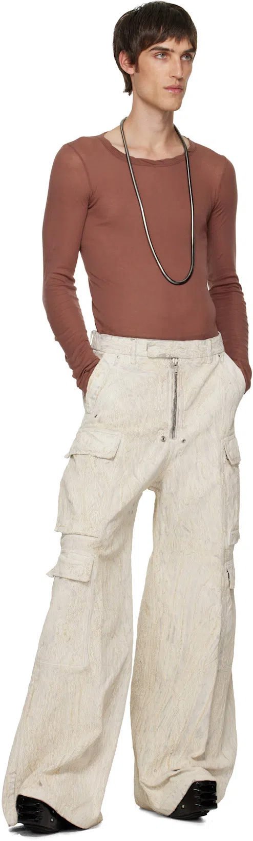 RICK OWENS Black Hollywood Grilled Wedge Beatle Chelsea Boots In 09 Black