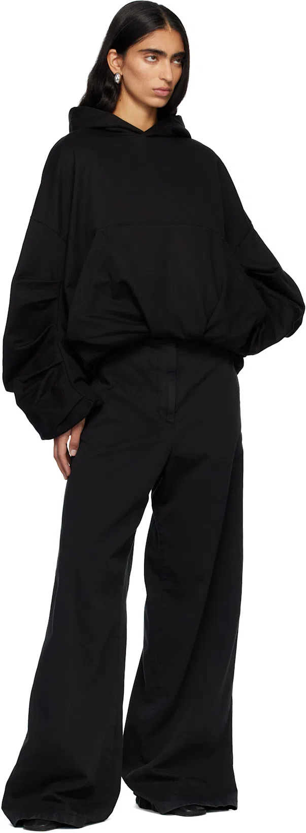 DRIES VAN NOTEN Pointed Toe Ankle Boots With Sculptural Heel In Black